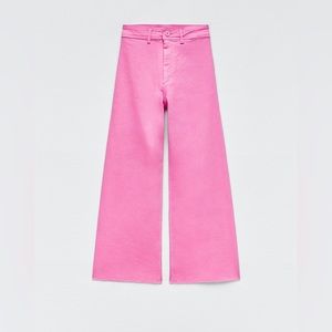 Zara Marine Straight Jeans in Fuchsia NEVER WORN